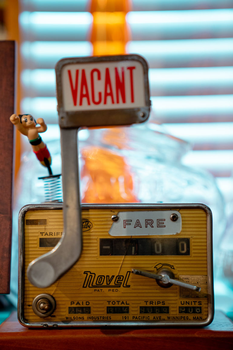 Antique taxi meter from the Armando Terra collection