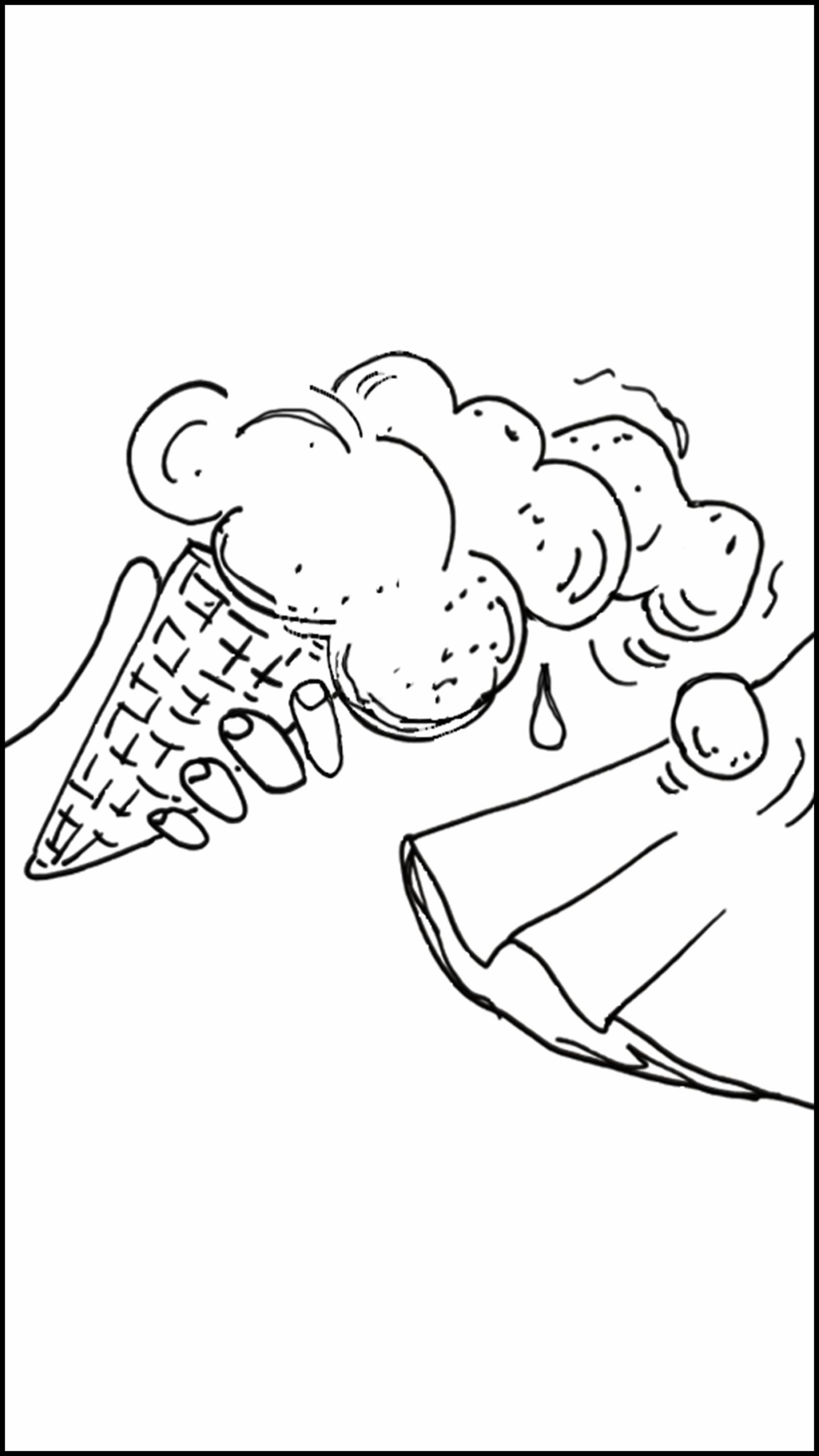 boring ice cream doodle by Stella Jurgen