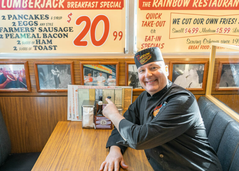 Chef Louie G at The Rainbow Restaurant Oshawa