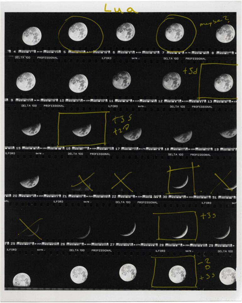 Moon contact sheet